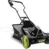 24V Cordless IONMAX Push-Reel Mower with 360W Motor, 15-Inch 5-Blade RAZOREEL System, and 11.9-Gallon Collection Bag