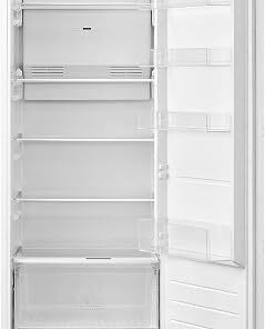 304L Large Built-in/Integrated Larder Fridge - 6 Adjustable Shelves - 2 Vegetable Drawers - Reversible Door - External LED Temperature Panel - White