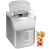Chewable Nugget Ice Maker, Compact, 33lbs per Day, Metallic Finish