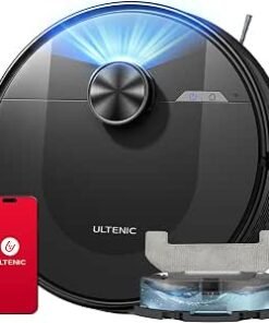 Cleaner with Mop 8000Pa/200Mins, Precision LiDAR Navigation, 3 in 1 Sweep & Mop Robot,5 Maps, No-go Zone, App Control for All Floor, Carpet & Pet Hair