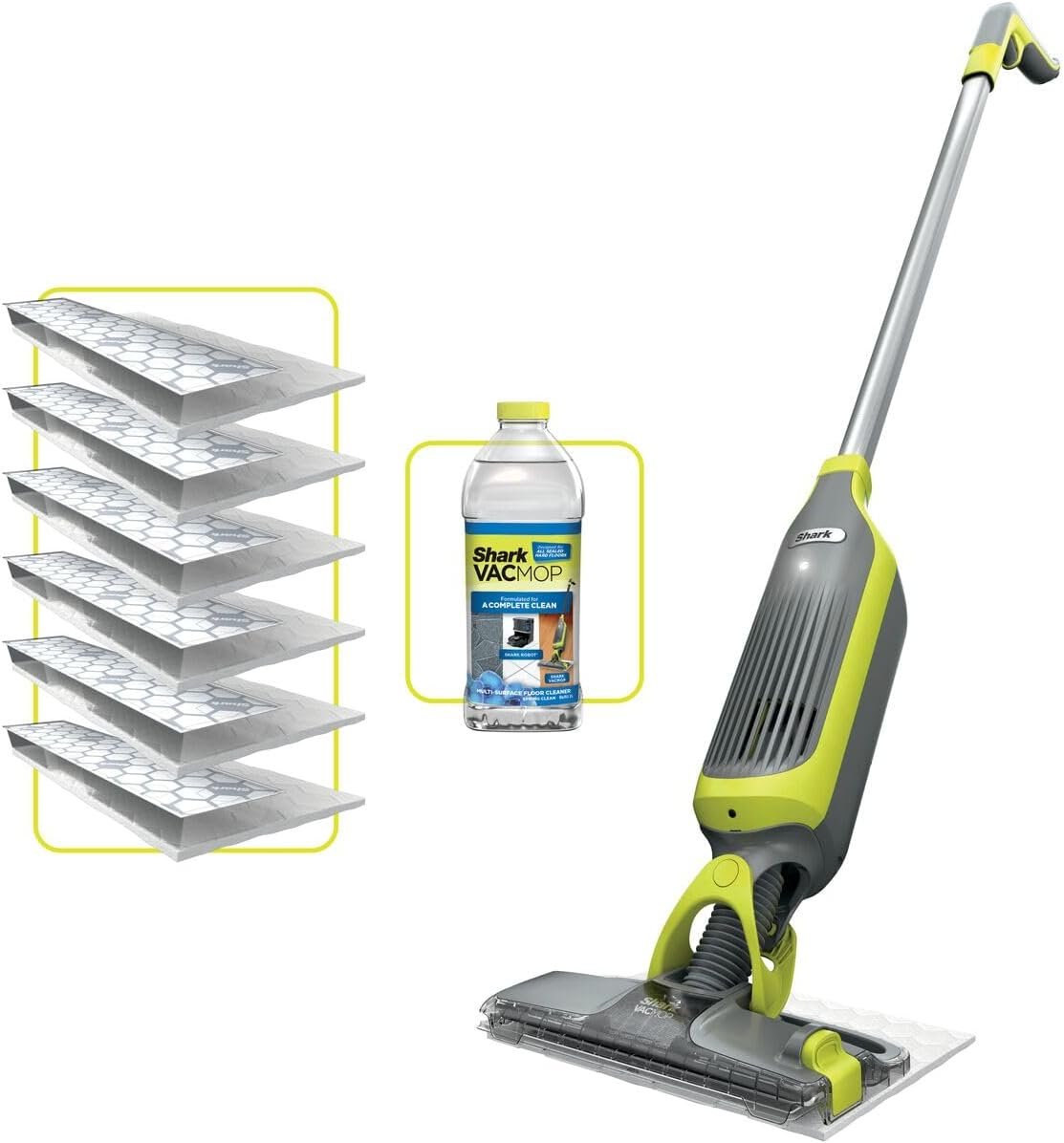 VacMop 2-in-1 Cordless Hard Floor Vacuum Spray Mop