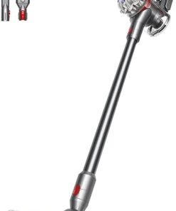 V8 Advanced Cordless Vacuum Cleaner, 130 AW, up to 40 min runtime, De-tangling Motorbar, removes Pet hair, cordless handheld, Silver / Nickel