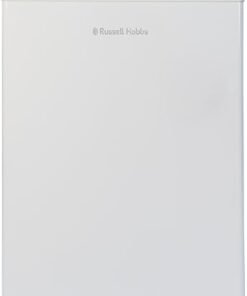 Under Counter Larder Fridge 127 Litre with Adjustable Thermostat & Feet, 3 Removable Shelves, Internal LED Light, Reversible Door, White, 2 Year Guarantee