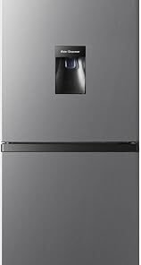 55cm Freestanding 50/50 Fridge Freezer - 256 litre capacity - Total No Frost - Non-plumbed Water Dispenser - Silver - E Rated, H182.4 x W55 x D55.6 (cm)