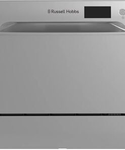 Freestanding Compact Dishwasher, Eco mode, 6 place_settings, White, Noise level : decibels 52