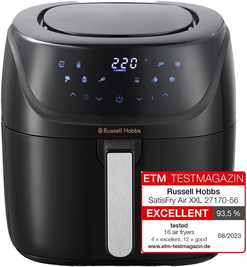 Air Fryer 8L, Rapid Air Fryer, 10 Cooking Programmes