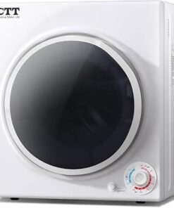 Ft. Clothes Dryer, 1500W Electric Dryers for Clothes, 110V Electric Clothes Dryer with Stainless Steel Drumble for 13.2 lbs. with 4 Automatic Drying Modes (White)