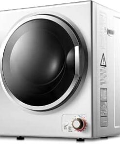 ft Electric Tumble Dryer, Portable Dryer w/ 4 Automatic Drying Modes, Compact Clothes Dryer w/ Stainless Steel Tub & Easy Control Panel, Apply for Apartments,...