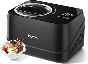 Maker Automatic 1.7 Pt, No Pre-Freezing,Built-In Compressor, Digital Display & Timer,3 Presets, Makes ice cream, Gelato, Perfect for home & party, IM001