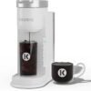 Maker, Single Serve K-Cup Pod Iced Coffee Maker, With Hot and Cold Coffee Capabilities, Brews Any K-Cup Pod, White