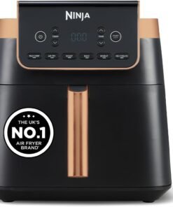 Air Fryer MAX PRO, 6.2L, Large Square Single Drawer, Black & Copper