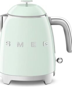 0.8L Mini Kettle, Retro 50's Style, Anti-Slip Base, Auto Shut Off, 1400W, Pastel Green