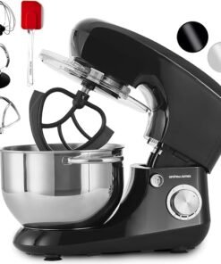 Stand Mixer for Baking Food Mixer, 1300W Max, Large 5.5 Litre Bowl 6 Speed Pulse Mode, Kitchen Electric Mixer with Bowl, Flexi-Beater Dough Hook Balloon Whisk Removable Splash Guard