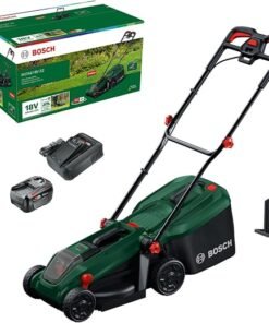 Cordless Lawn Mower ROTAK18V-32 (Cutting Width: 32 cm, Height of Cut: 25-65 mm, 35 l Fabric Grass Bag, Mulch plug, incl Battery and Charger)