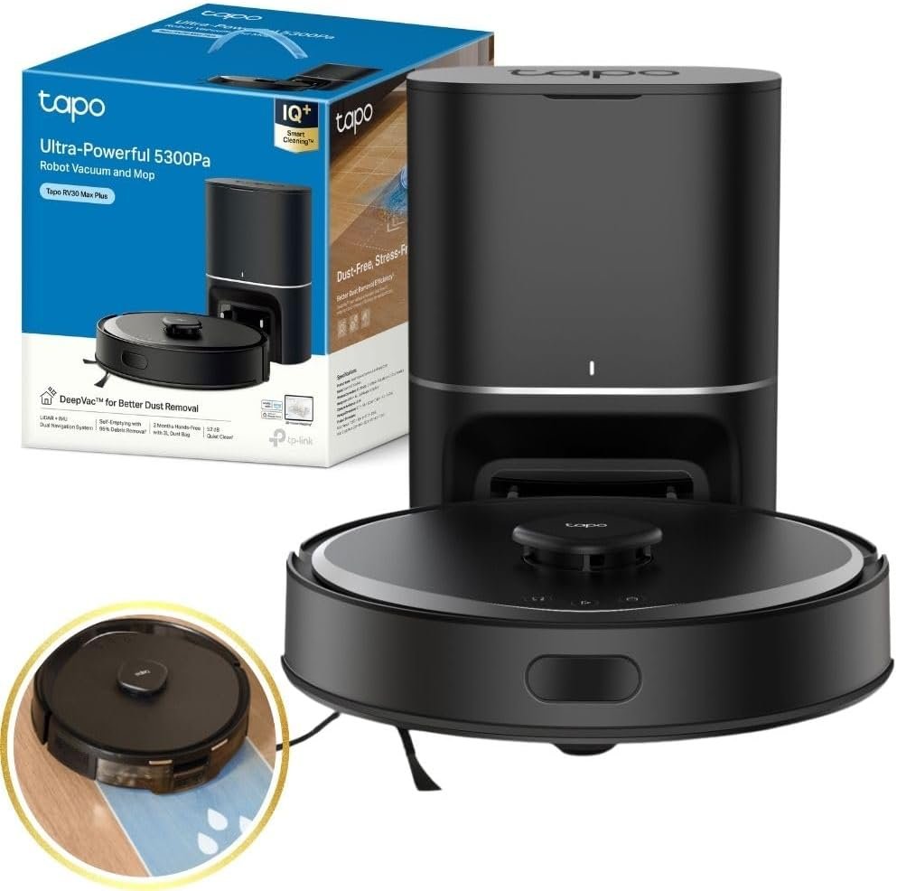 Plus 5300Pa Robot Vacuum Cleaner with Mop,Auto Empty/Charging