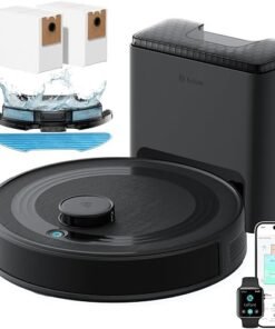 Plus Robot Vacuum and Mop, 75-Day Auto Empty Station, 6000Pa