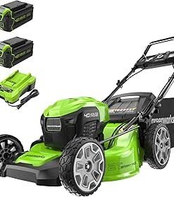 Self-Propelled Lawn Mower, (2) 4.0 Ah Battery Kit