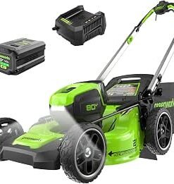 Self-Propelled Lawn Mower, 4.0 Ah Battery and Charger