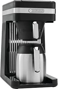 Speed Brew Platinum Thermal Coffee Maker Stainless Steel, 10-Cup, Black
