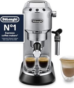Traditional Pump Espresso Machine, Coffee and Cappuccino Maker, EC685M, Silver