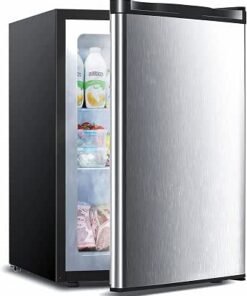 Upright Freezer, Small Mini Freezer, Stainless Steel