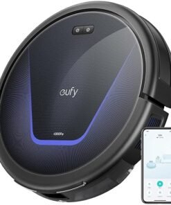 G50 Robot Vacuum Cleaner with 4,000 Pa Strong Suction, Pro-Detangle Comb, Roller Brush, Automatic Charging, Quiet, Work with Alexa, BoostIQ, Ideal for Pet Hair, Hard Floors, Carpet