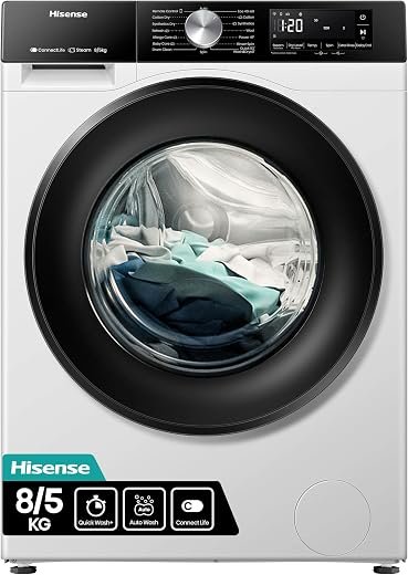 Wifi Connected 8Kg / 5Kg Washer Dryer with 1400 rpm - White - A/D Rated