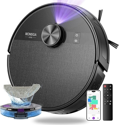 Robot Vacuum with Mop, 7000Pa Mighty Suction with Lidar Navigation