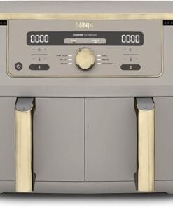 Dual Zone Digital Air Fryer, 9.5L, Stone Gold